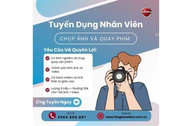 TUYỂN DỤNG NHÂN VIÊN EDITOR VIDEO – QUAY VIDEO TIKTOK