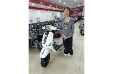Em Gái Chốt Ngay Xe Ga 50cc Dibao Pansy XS1 Màu Trắng Tại Thế Giới Xe Điện
