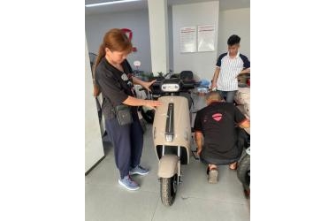 Chốt Ngay Xe Đạp Điện Dibao Ryan Màu Kem – Thiết Kế Đẹp, Vận Hành Êm Ái