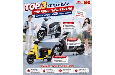 Top 3 Xe Máy Điện Cốp Rộng Thênh Thang - Chứa Cả Thế Giới Trên Mọi Chặng Đường