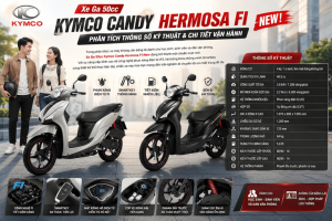 Xe Ga 50cc Kymco Candy Hermosa FI New