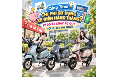 Công Thức Chi Phí Sử Dụng Xe Điện Hàng Tháng? Lý Do Xe Chạy Ắc Quy Tối Ưu Chi Phí Nhất
